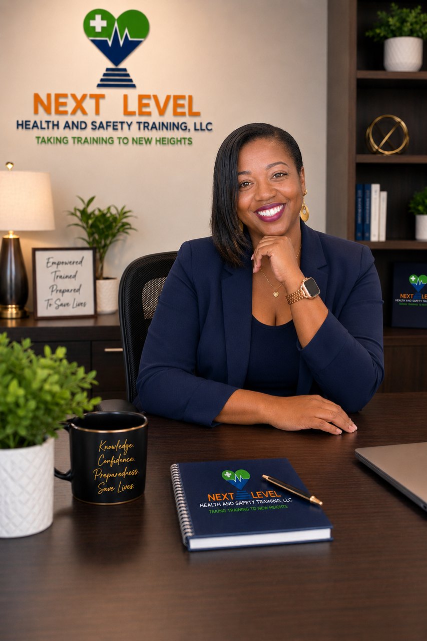 Shalonda Smith, MSN, RN, PMH-BC, instructor at Next Level Health and Safety Training